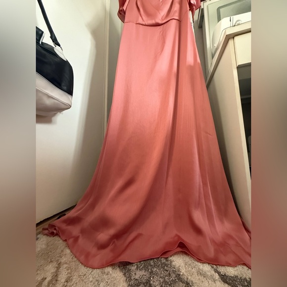 NWT | Sachin + Babi Aurora Gown Rouge Pink Peach Size 12 - Picture 8 of 11